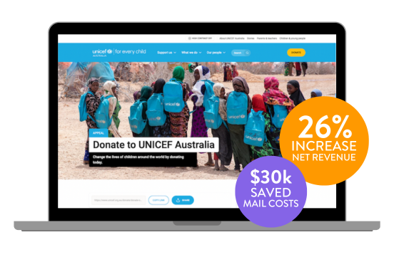 How UNICEF Australia use AI to raise more for children in need