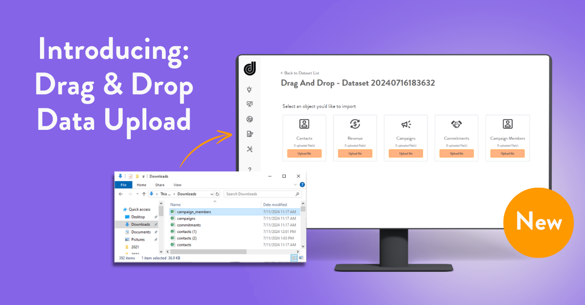 >Introducing: Drag & Drop Data Upload