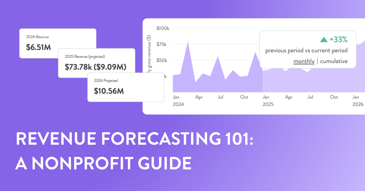 >Revenue Forecasting 101: A Nonprofit Guide