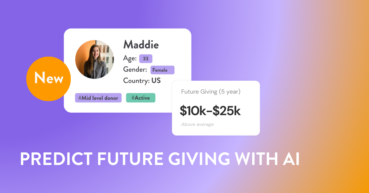 >New in Dataro: Predict future giving with AI